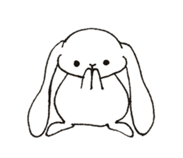 Lop ear gloom child sticker #12551306