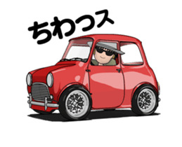 Mini size, cute car animation sticker #12552006