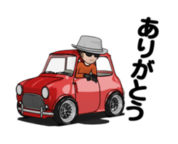 Mini size, cute car animation sticker #12552008