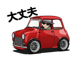 Mini size, cute car animation sticker #12552011