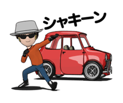 Mini size, cute car animation sticker #12552016