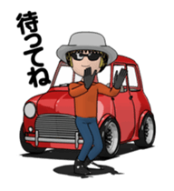 Mini size, cute car animation sticker #12552019