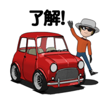 Mini size, cute car animation sticker #12552025