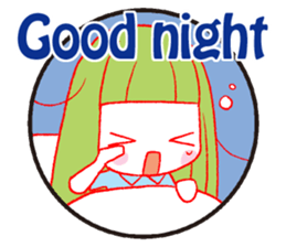 Kawaii 'odango'hair girl sticker #12552074