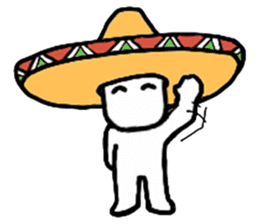 A man in many hats(English version) sticker #12552111