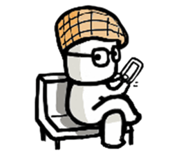 A man in many hats(English version) sticker #12552114