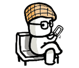 A man in many hats(English version) sticker #12552114