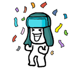 A man in many hats(English version) sticker #12552117