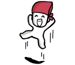 A man in many hats(English version) sticker #12552118