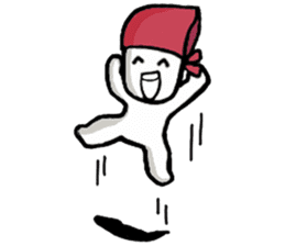 A man in many hats(English version) sticker #12552118