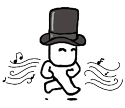 A man in many hats(English version) sticker #12552121