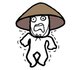 A man in many hats(English version) sticker #12552122