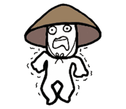 A man in many hats(English version) sticker #12552122