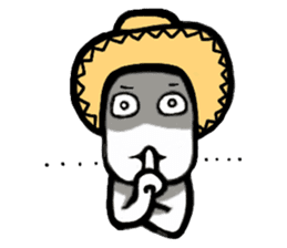A man in many hats(English version) sticker #12552123