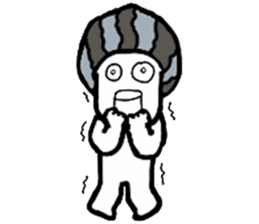 A man in many hats(English version) sticker #12552124