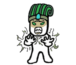 A man in many hats(English version) sticker #12552125