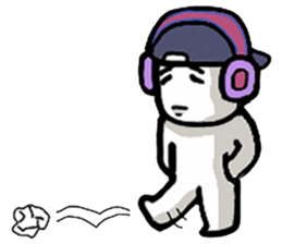 A man in many hats(English version) sticker #12552128