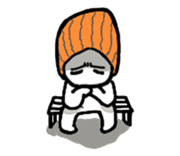 A man in many hats(English version) sticker #12552130