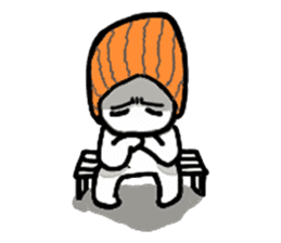 A man in many hats(English version) sticker #12552130