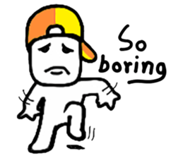 A man in many hats(English version) sticker #12552131