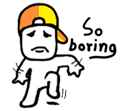 A man in many hats(English version) sticker #12552131