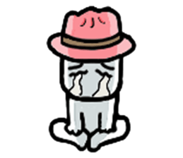 A man in many hats(English version) sticker #12552133