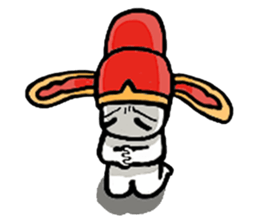 A man in many hats(English version) sticker #12552135