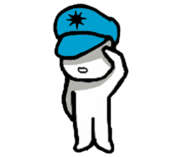 A man in many hats(English version) sticker #12552139