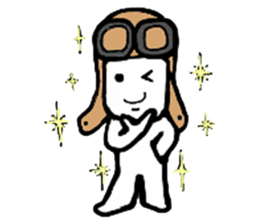 A man in many hats(English version) sticker #12552141