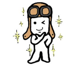 A man in many hats(English version) sticker #12552141