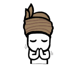 A man in many hats(English version) sticker #12552148