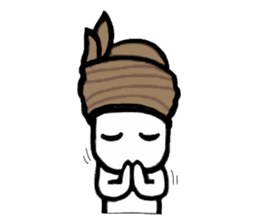 A man in many hats(English version) sticker #12552148