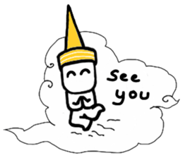 A man in many hats(English version) sticker #12552149