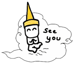 A man in many hats(English version) sticker #12552149