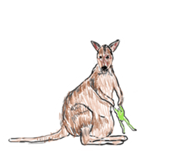 kakkakkaeru chang sticker #12553017