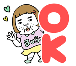 Ugly but charming woman love version. sticker #12553350