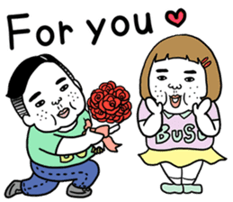 Ugly but charming woman love version. sticker #12553354