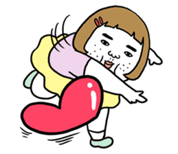 Ugly but charming woman love version. sticker #12553355