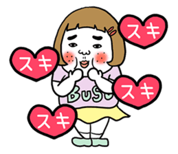 Ugly but charming woman love version. sticker #12553359