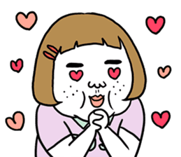 Ugly but charming woman love version. sticker #12553362