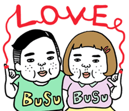 Ugly but charming woman love version. sticker #12553365