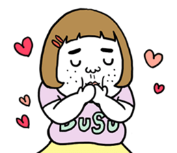 Ugly but charming woman love version. sticker #12553366