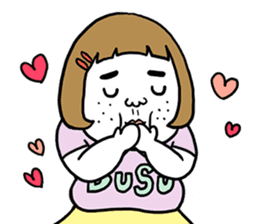 Ugly but charming woman love version. sticker #12553366