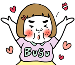 Ugly but charming woman love version. sticker #12553367