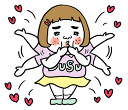 Ugly but charming woman love version. sticker #12553369