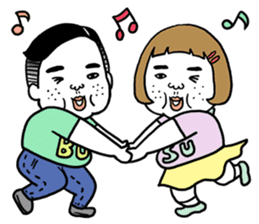 Ugly but charming woman love version. sticker #12553373