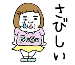 Ugly but charming woman love version. sticker #12553376