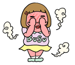 Ugly but charming woman love version. sticker #12553385