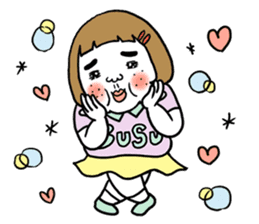 Ugly but charming woman love version. sticker #12553388