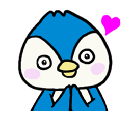 Blue penguin Penta sticker #12553614